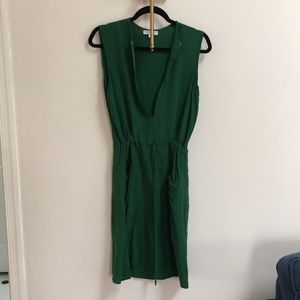 Emerson fry emerald green silk dress